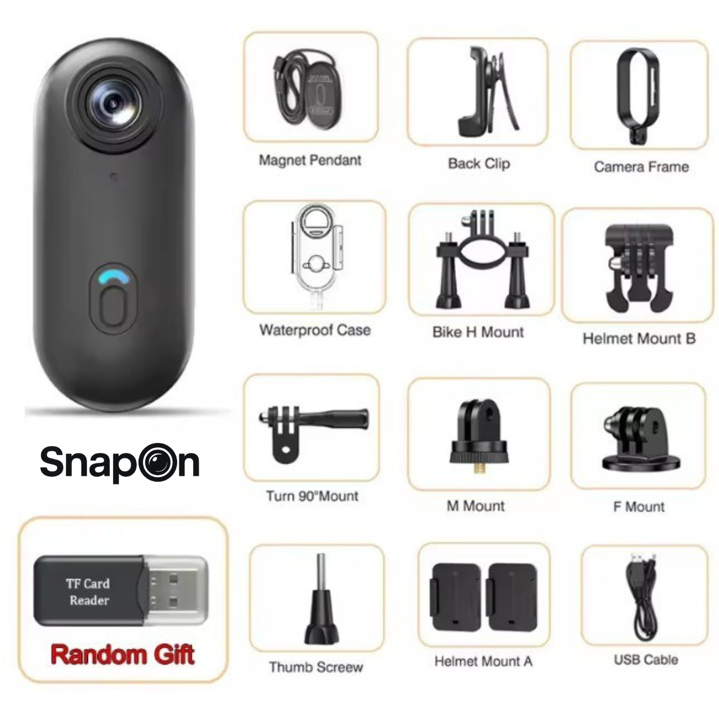 SnapOn™ - The #1 Thumb-sized POV Camera